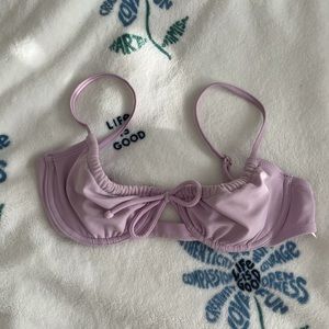 cute purple swimsuit top